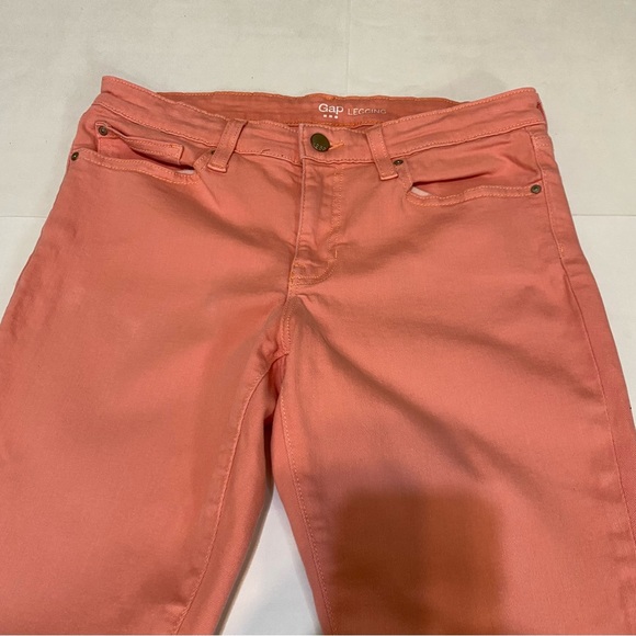 GAP Women's Skinny Jeans in Coral - Picture 3 of 9